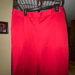 NWOT The Limited red Lexie style trousers 12